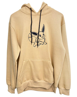Pokemon Eevee Tan Hoodie – Embroidered Eevee