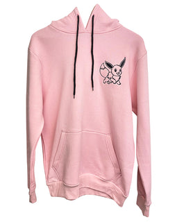 Pokemon Eevee Pink Hoodie – Embroidered Eevee