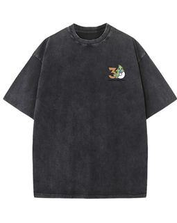 Sleepy Tyranitar Vintage Acid-Washed T-Shirt