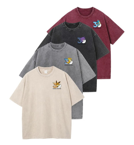 Vintage Acid-Washed Custom 30th Pokémon T-Shirt
