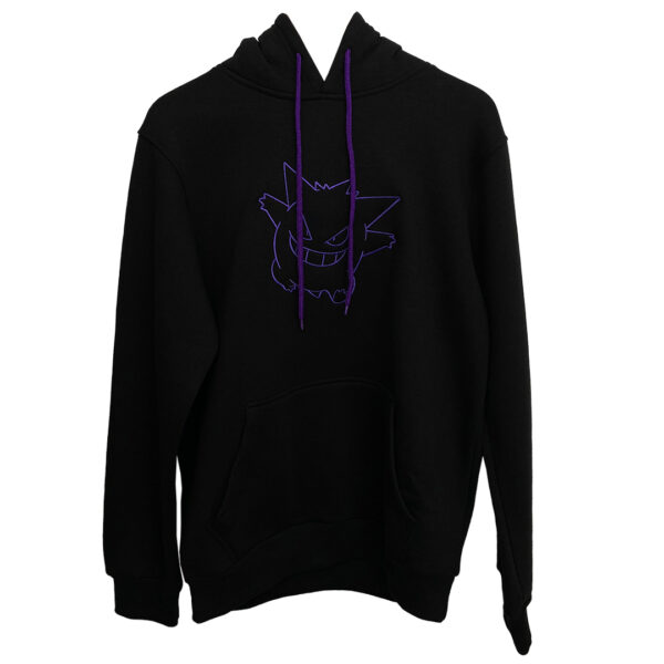 Pokemon Gengar Hoodie - Embroidered Gengar