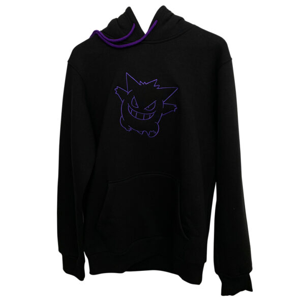 Pokemon Gengar Hoodie - Embroidered Gengar - Image 3